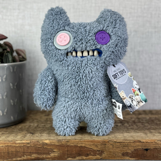 Fuggler Snuggler Edition Grey Indecisive Monster Button Eyed Funny Ugly Monster 