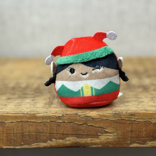 Squishmallow Squishville - Etta The Elf Soft Toy Miniature Holiday Christmas