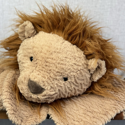 Jellycat FuddleWuddle Lion Soft Plush Rug Baby Play May Large Flat Cushion 42"