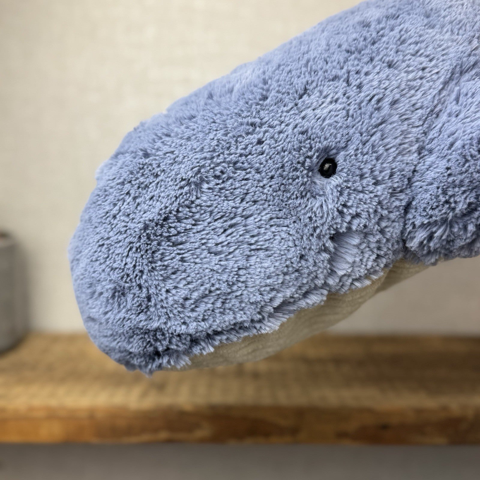 Jellycat Large/Huge Wilbur Whale 18” Big Blue Soft Whale Plush Beanie Retired 