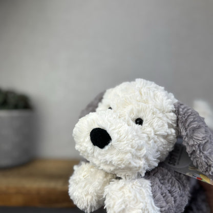 Jellycat Tumblie Sheepdog Grey & White Puppy Dog Soft Toy Plush Dog 12" (#4)