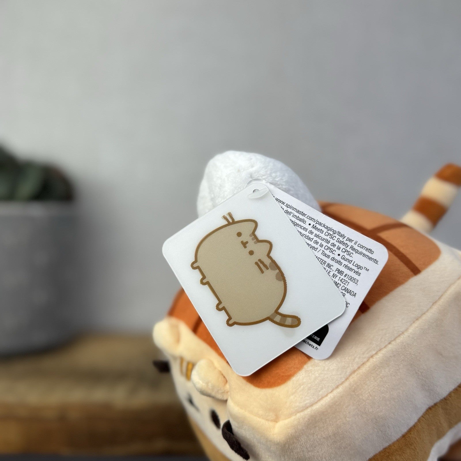 Gund Pusheen Cat - Waffle Squisheen Plush Toy New With Tags Waffle Plush Toy 8"