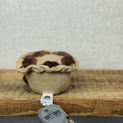 Jellycat Amuseable Mince Pie Soft Toy - Christmas Plush Beanie Small Pie 5"