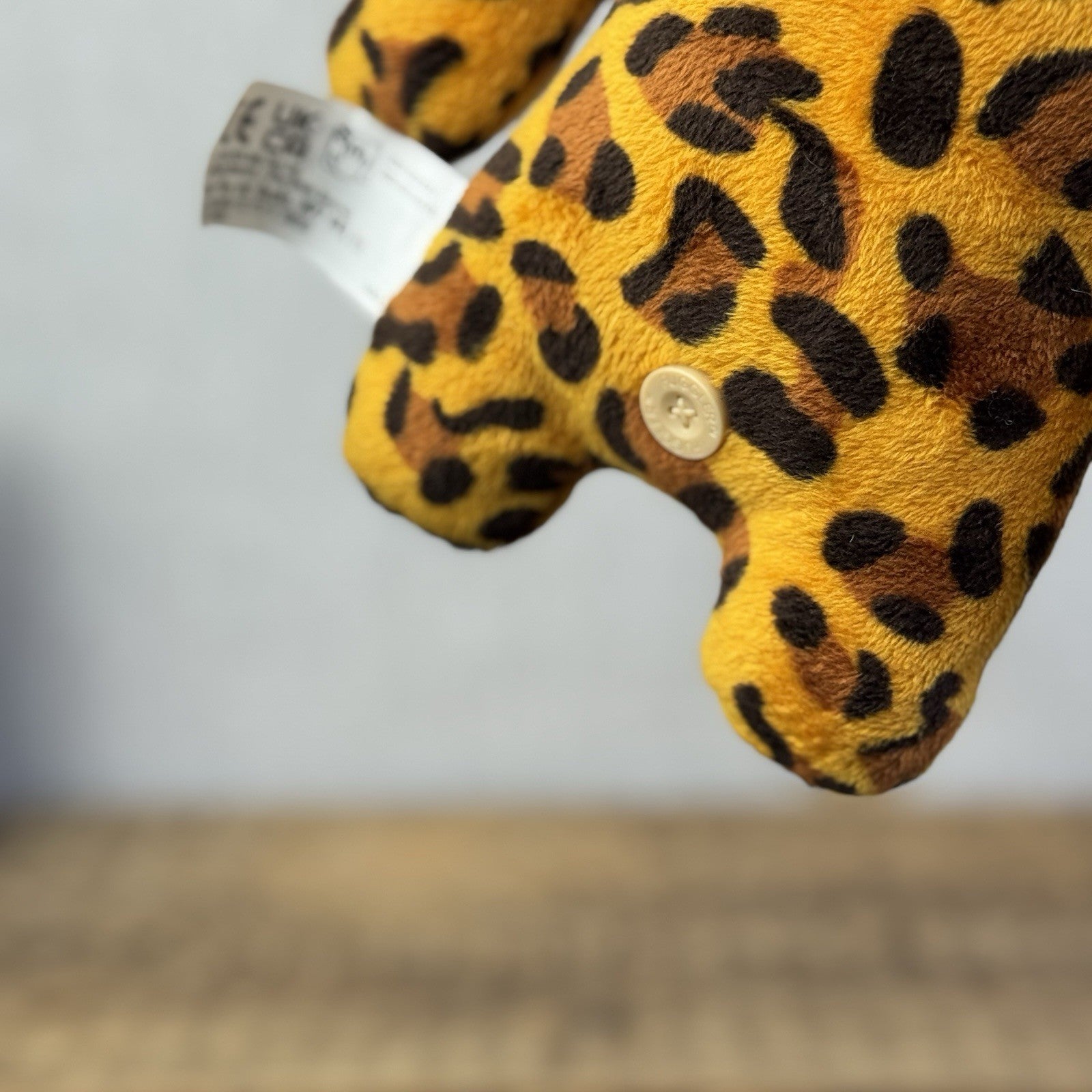 Fuggler Indecisive Monster Leopard Print Ugly Monster Button Eyes Retired