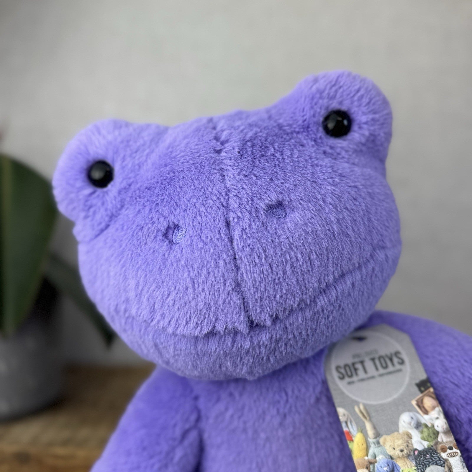 Build a Bear Hoppy Purple Lavender Spring Frog - Purple Frog BAB Retired 17”