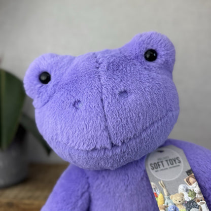 Build a Bear Hoppy Purple Lavender Spring Frog - Purple Frog BAB Retired 17”