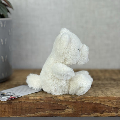 Jellycat Baby Poppet Cream Cat - Tiny Cream Mini Cat Kitten Soft Toy 4"