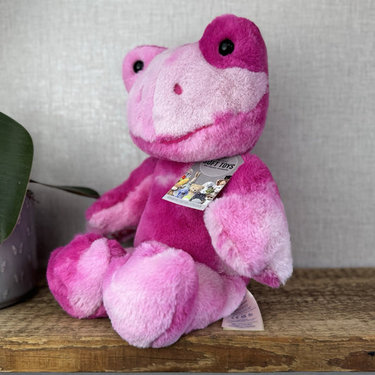 Build A Bear Pink Tie Dye Frog Plush Soft Toy Retired - Pink Tie Dye Frog 17”
