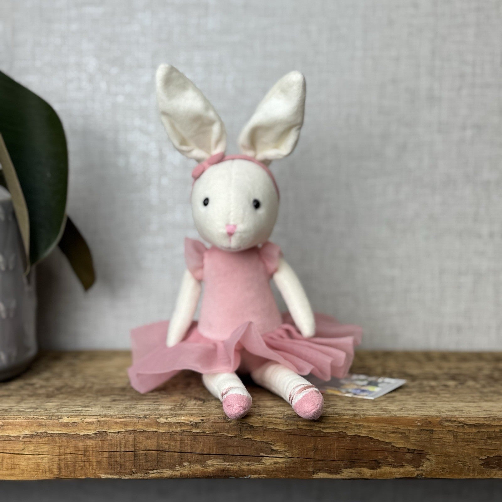Jellycat Rose Pirouette Bunny Ballerina Rabbit Soft Toy Beanie Retired Pink 10”
