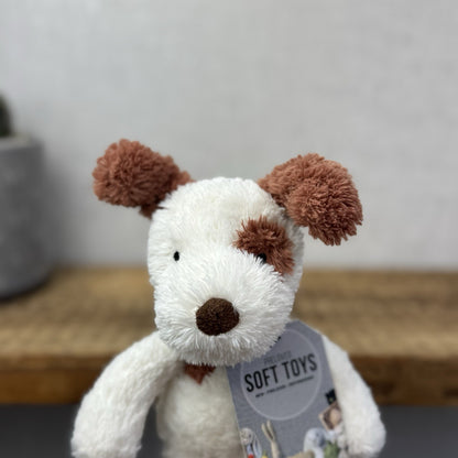 Jellycat Sweet Pea Puppy Dog - Small Retired Jellycat Puppy Soft Toy Rare 12"