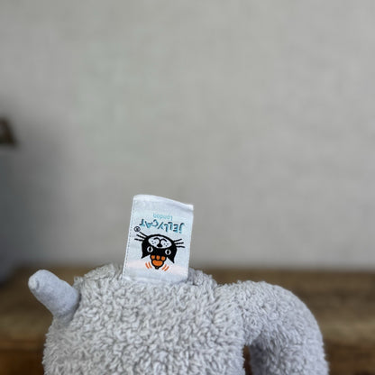 Jellycat Chou Chou Elephant - ChouChou Grey Beanie Textured Soft Elephant 10”