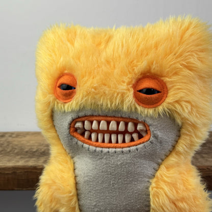 Fuggler Awkward Bear Yellow Fur Soft Toy 12’ Plush - Retired Rare Cuddly