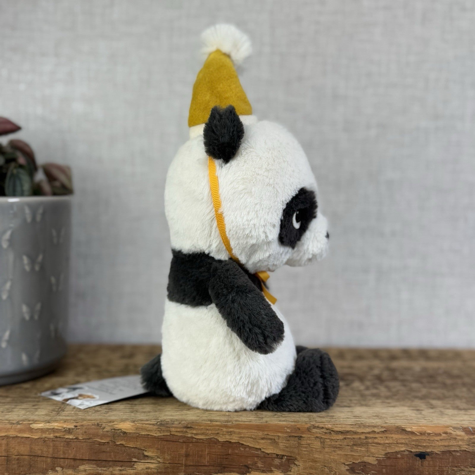 Jellycat Jollipop Panda - Small Panda Party Hat Soft Toy Beanie Retire 8" (#2)