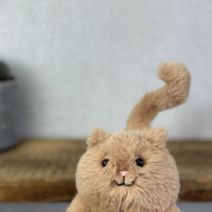 Jellycat Ginger Kitten Caboodle Cat Plush Soft Toy - Small Kitten Orange Toy 5”