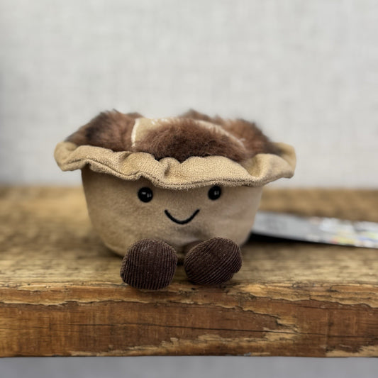 Jellycat Amuseable Mince Pie Soft Toy - Christmas Plush Beanie Small Pie 5" (#2)