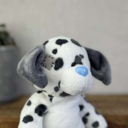Blue Nose Friends Floppy Friends Splodge - Beanbag Puppy Dog Grey/White 11"