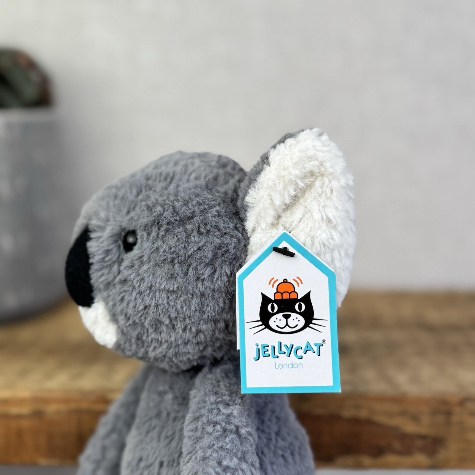 Jellycat Tumbletuft Koala - Grey Koala Bear Soft Toy Beanie Textured 8” New Tags