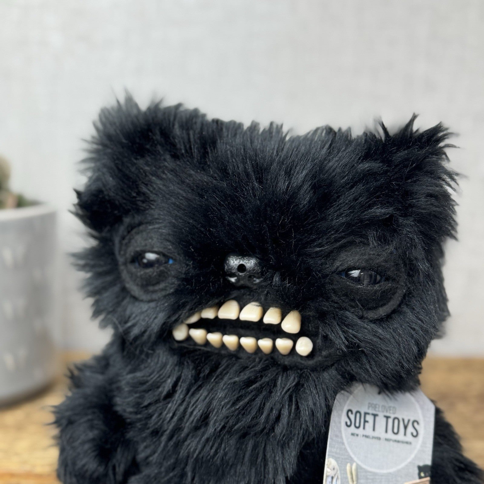 Fuggler Fart Face Fuggler -Munch Munch Black Hairy Fuggler Cute Snuggler Plush