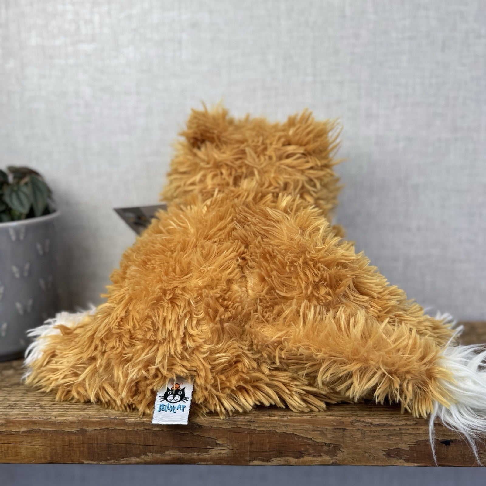Jellycat Medium Truffles Vintage Ginger Cat - Cat Floppy Pillow Beanie Rare NWOT