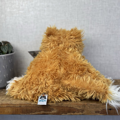 Jellycat Medium Truffles Vintage Ginger Cat - Cat Floppy Pillow Beanie Rare NWOT