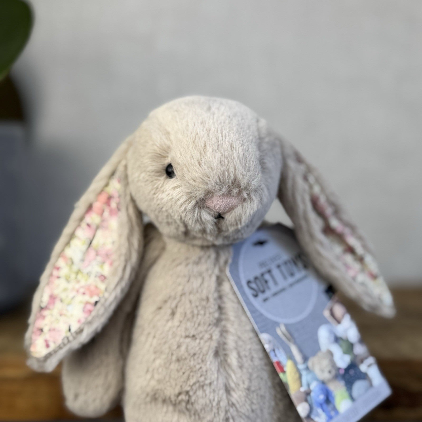 Jellycat Small Bea Beige Blossom Bashful Bunny - Floral Brown Rabbit 8” (#2)