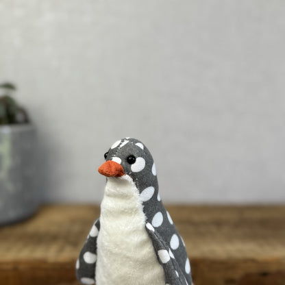 Jellycat Polka Dot Penguin - Miniature Cotton Spotty Penguin Plush Fluffy Belly