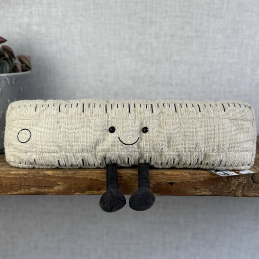 Jellycat Large Amuseable Ruler - Big Ruler Soft Toy Stationary Plush 12”