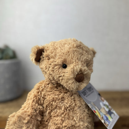 Jellycat MillyBoo Bear - Small Textured RARE Traditional Brown Bear Vintage 10"