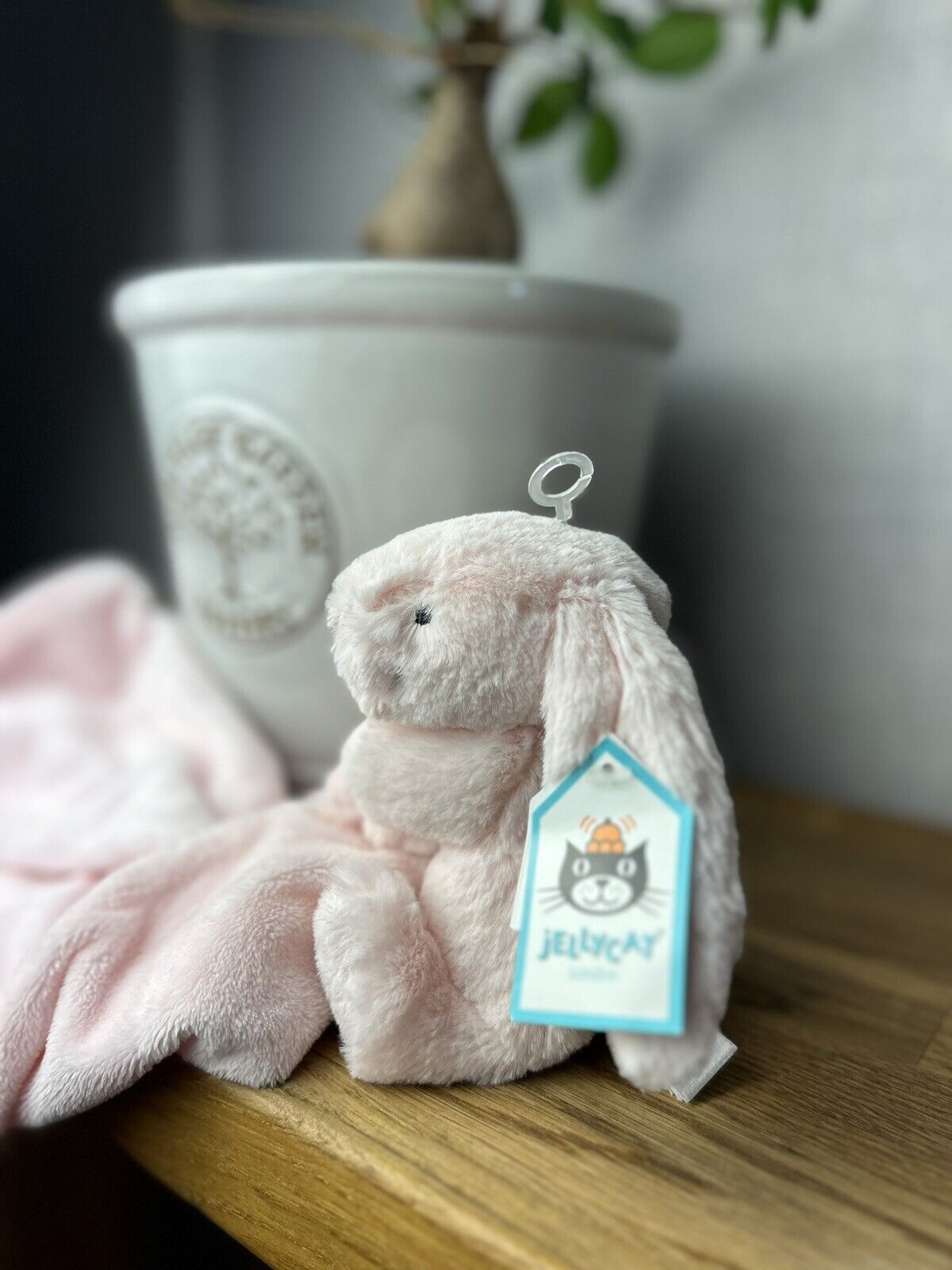 Jellycat Bashful Pink Bunny Soother - Pink Bunny Comfort Blanket - Baby Girl (2)
