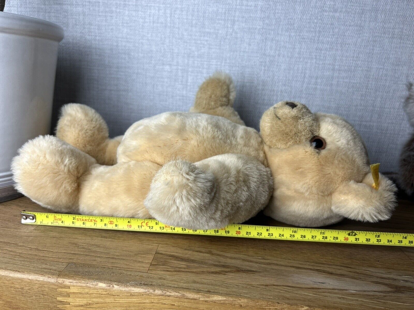 Steiff Petsy Blonde Bear 012280 - Medium Vintage 5 Way Jointed Steiff Bear Light