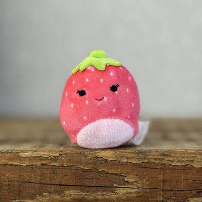 Squishmallow Squishville Fruit Squad - Mini Strawberry Squish Scarlet Mini 2”
