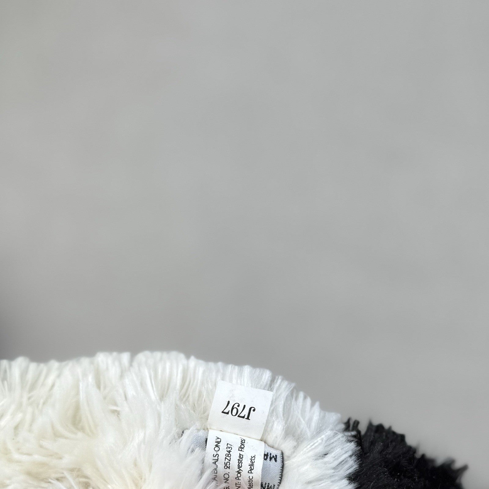 Jellycat Medium Truffles Panda Black White Soft Panda Cushion Vintage Plush 14”