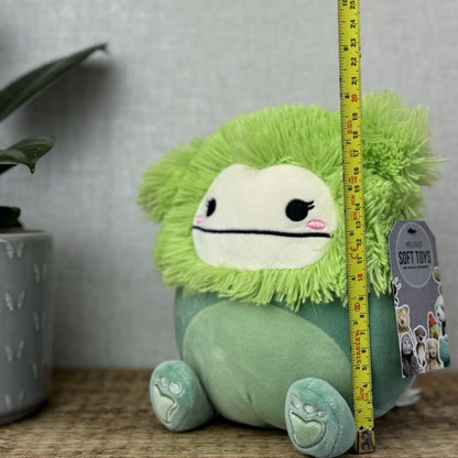 Squishmallows Bren the Green Bigfoot - Green Fluffy Soft Toy Squish Yeti 7.5"