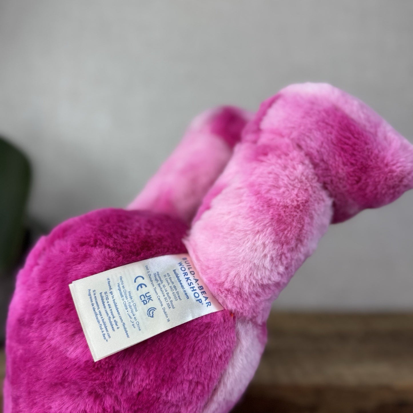 Build A Bear Pink Tie Dye Frog Plush Soft Toy Retired - Pink Tie Dye Frog 17”