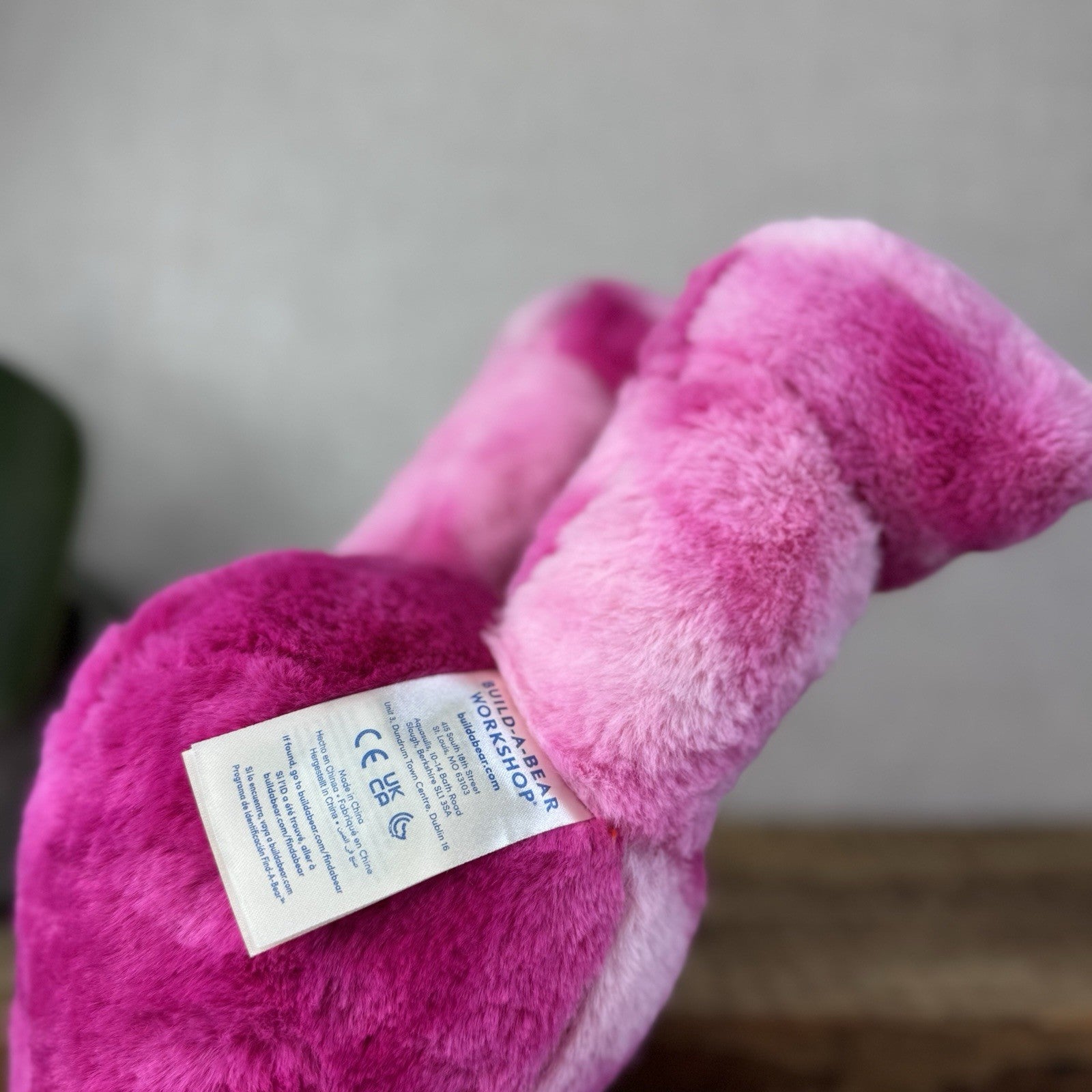 Build A Bear Pink Tie Dye Frog Plush Soft Toy Retired - Pink Tie Dye Frog 17”