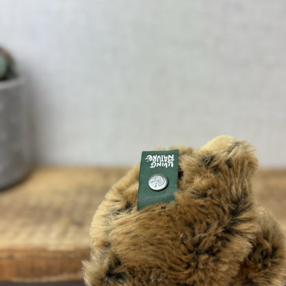 Living Nature Animal Soft Toy - Small Brown Bear Plush Eco Plush Toy New Tags 6"