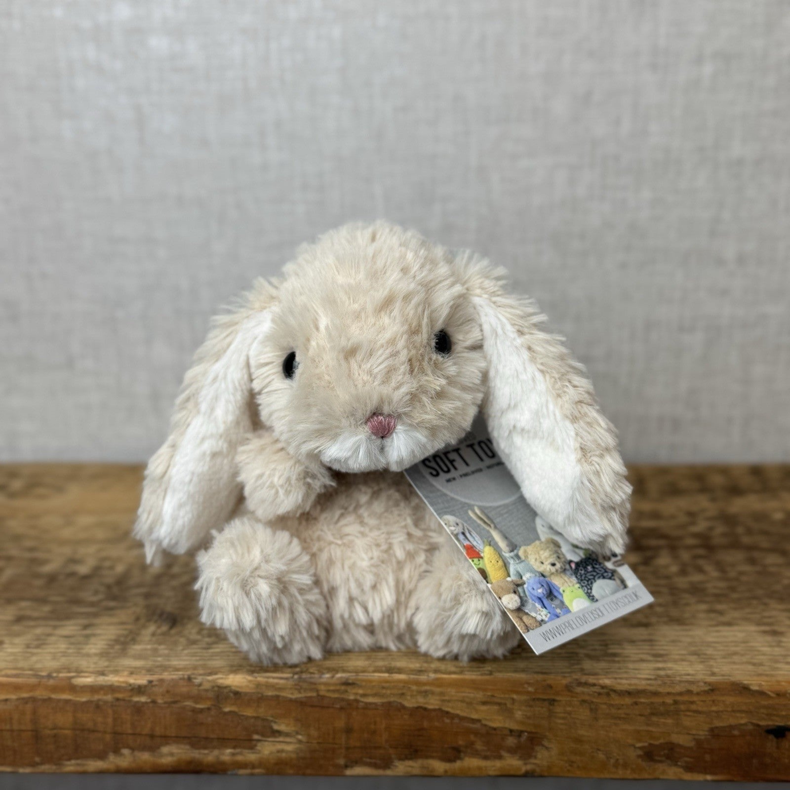 Jellycat Yummy Bunny Beige Rabbit - Mini Beanie Rabbit Retired 5”