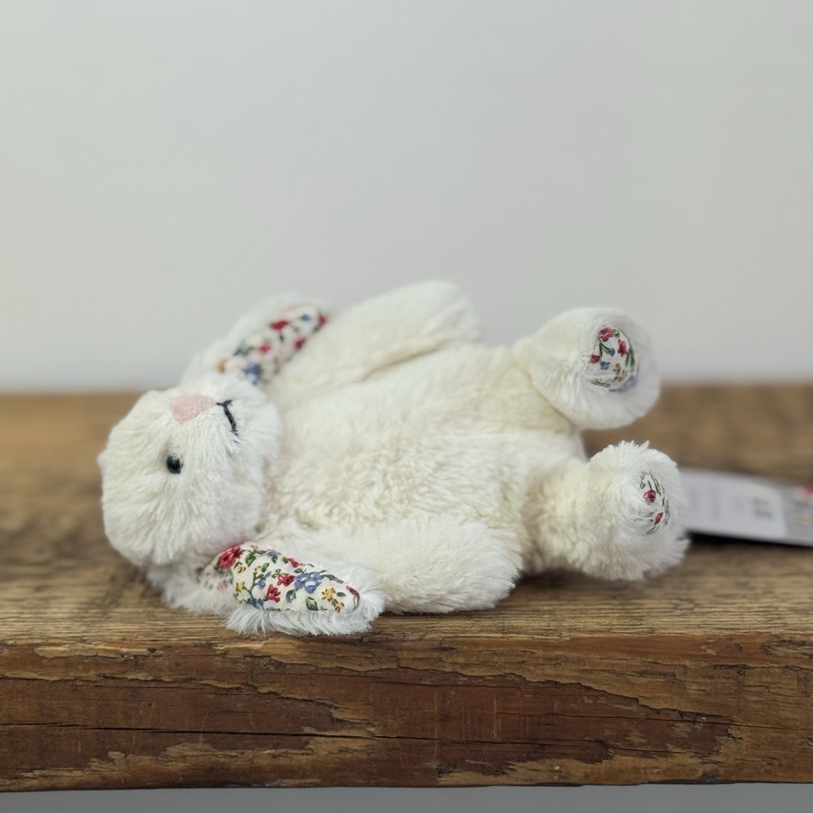 Jellycat Tiny Cream Blossom Bunny- Mini Cream Bunny Blossom/Floral Ears 5"