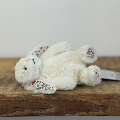 Jellycat Tiny Cream Blossom Bunny- Mini Cream Bunny Blossom/Floral Ears 5"