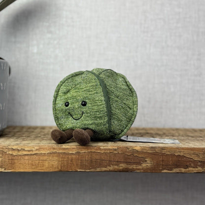 Jellycat Amuseable Glisten Brussels Sprout - Christmas Plush Soft Toy 4”