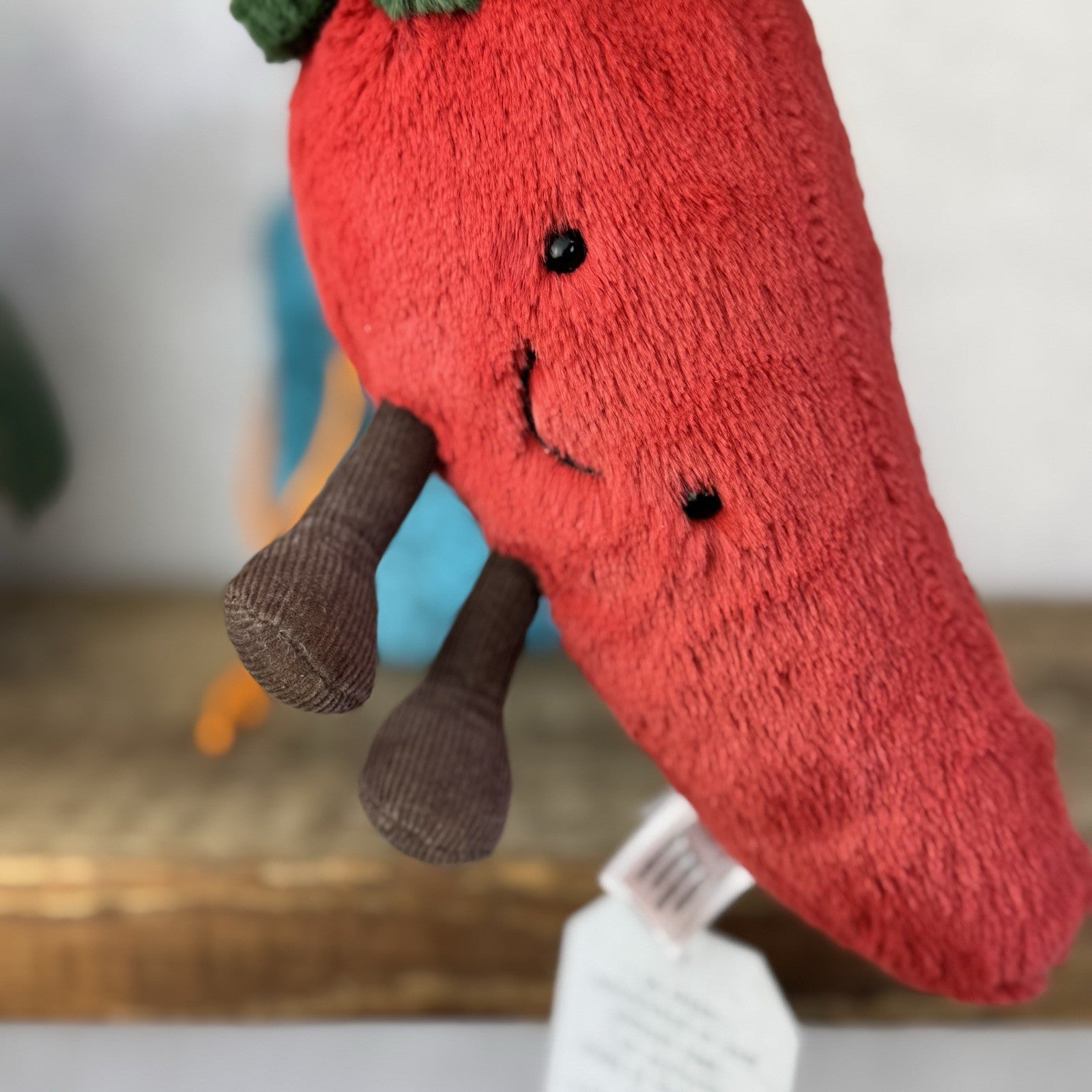 Jellycat Small Amuseable Chilli - First Release Soft Toy Chilli Food Plush 8”