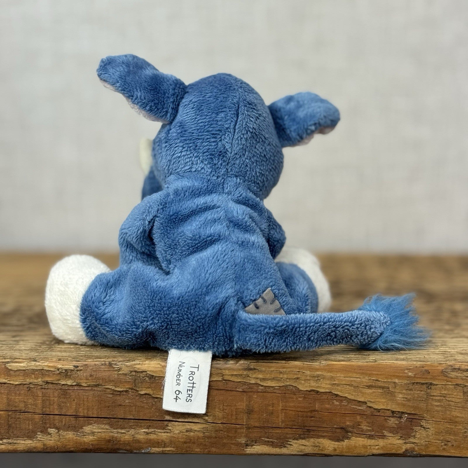 Blue Nose Friends - Trotters Pig #64 Blue Mini Pig Plush Collectible NWOT