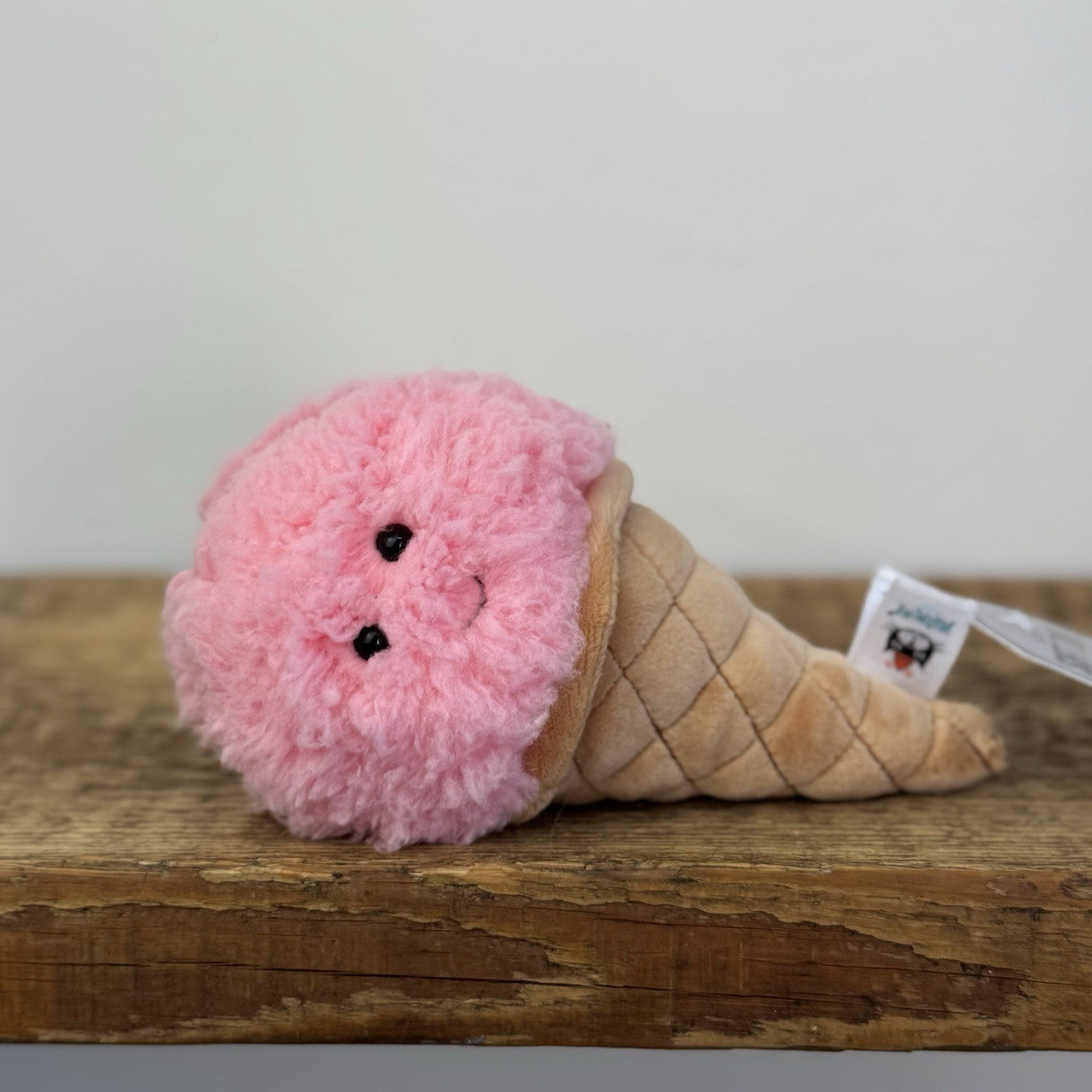 Jellycat Strawberry Ice Cream- Irresistible Ice Cream - Food Play Toy 7”
