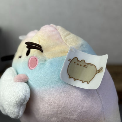 Gund Pusheen Cat - Rainbow Ombre Pusheen With Cloud - Partial Tag 10"