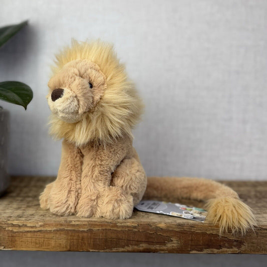 Jellycat Leonardo Lion Small Cat Long Tail - Sitting Jellycat Lion Small 7”