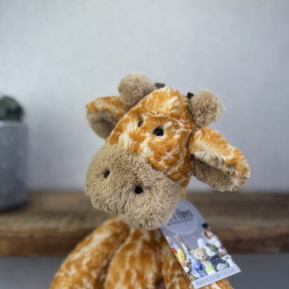 Jellycat Merryday Giraffe - Tall Giraffe Soft Long Tail Plush Beanie 15” (#2)