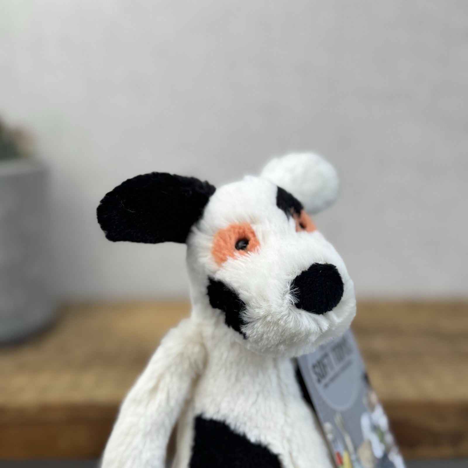 Jellycat Small Bashful Charlie Puppy Dog - Small Dog Orange/white/black 8”