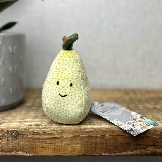 Jellycat Fabulous Fruit Pear - Small Pear Play Food - Pear Plush Soft Toy 5"