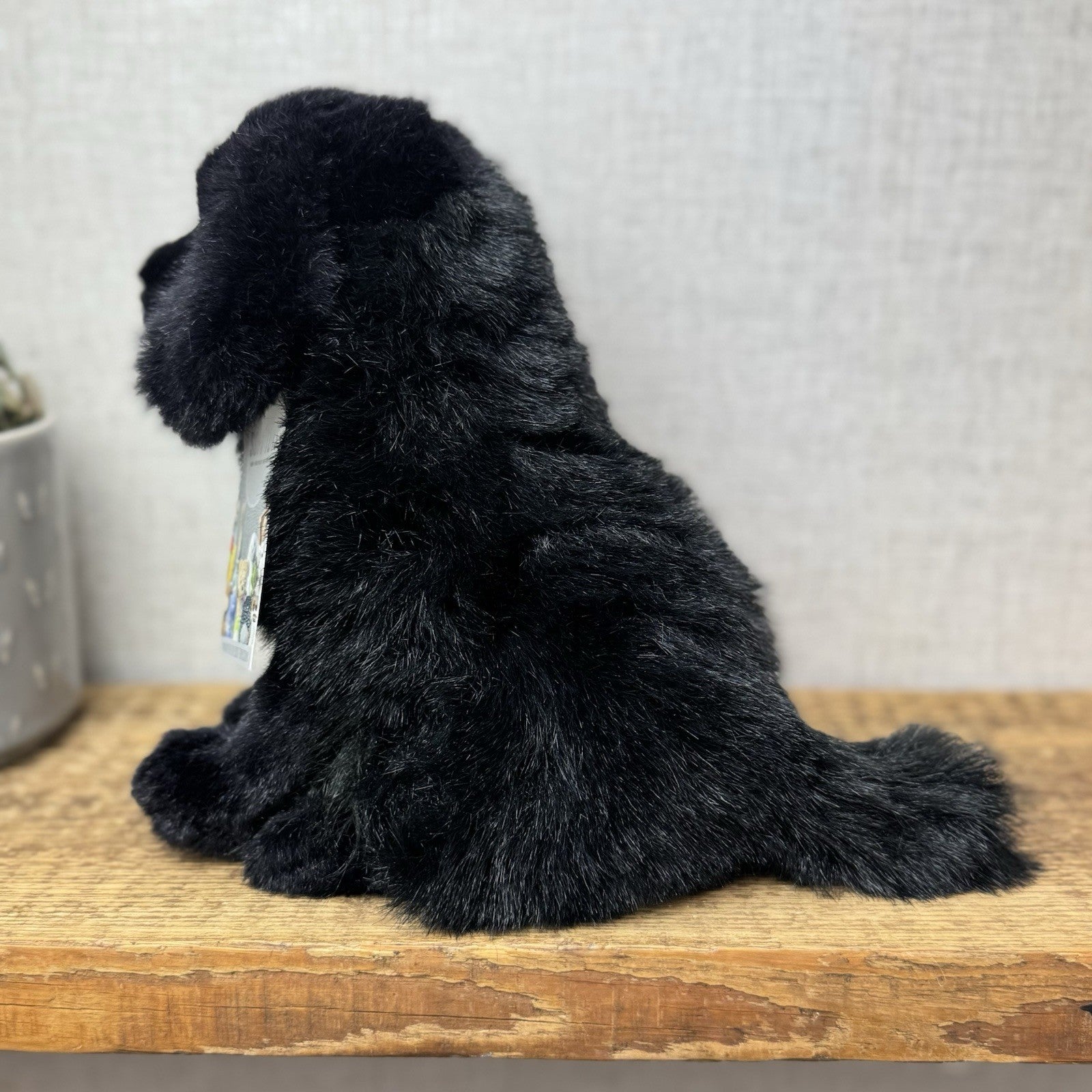 Ganz 1996 Newfoundland Dog Soft Toy - Vintage Rare Pristine Condition Black Dog