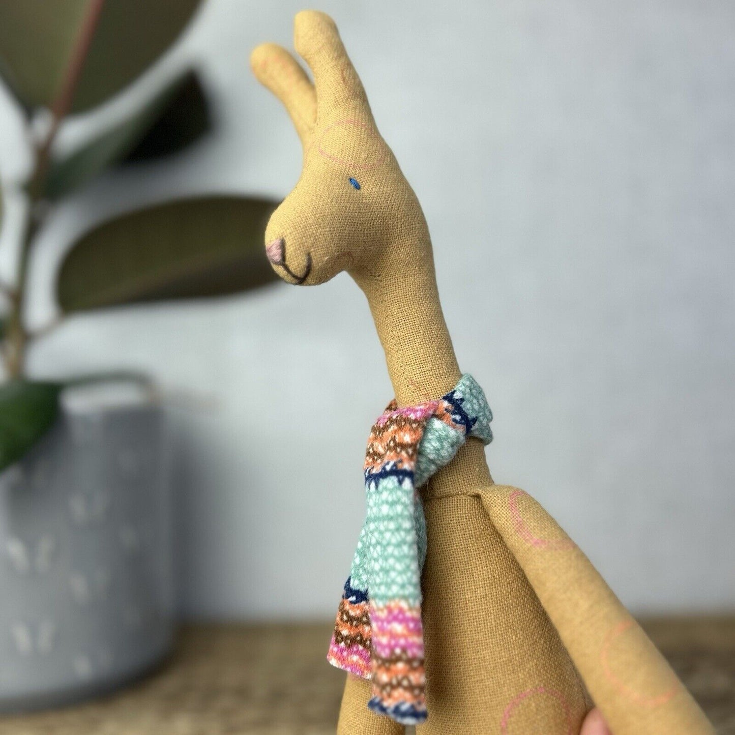 Maileg Mini Giraffe - Maileg Giraffe With A Scarf 12” - Retired 2014